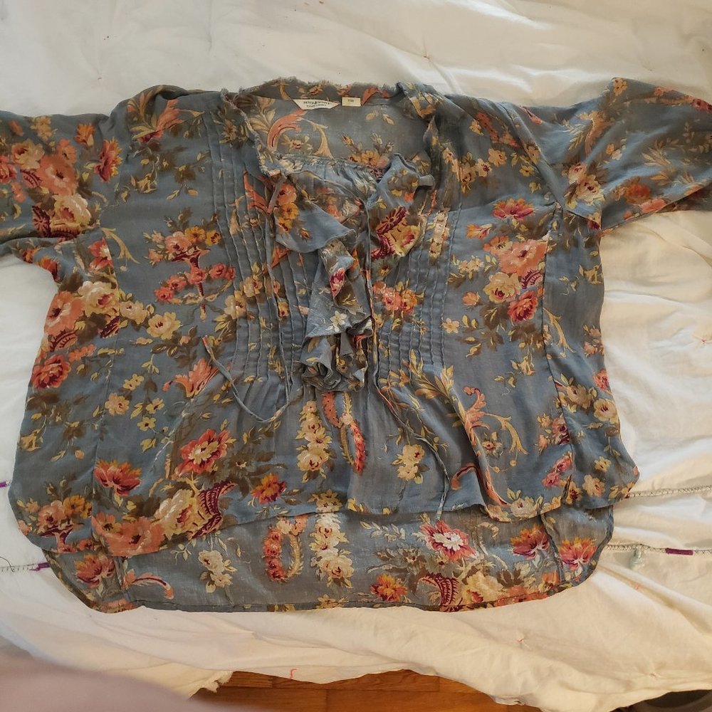 Denim and Supply Floral Blouse by Ralph Lauren XXL